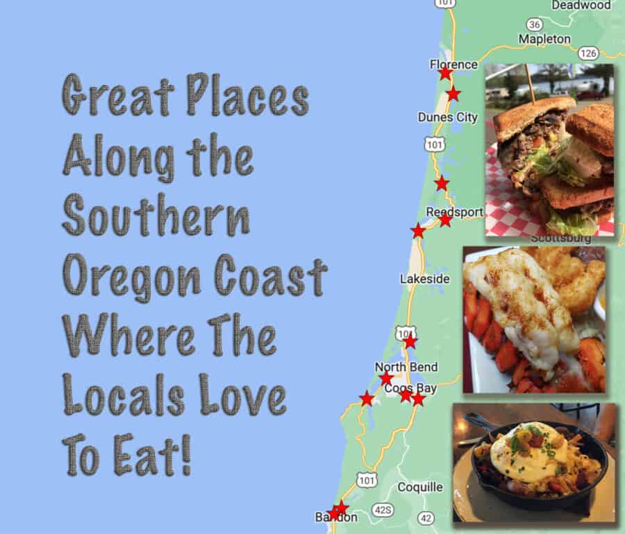 Oregon Coast Diners Map