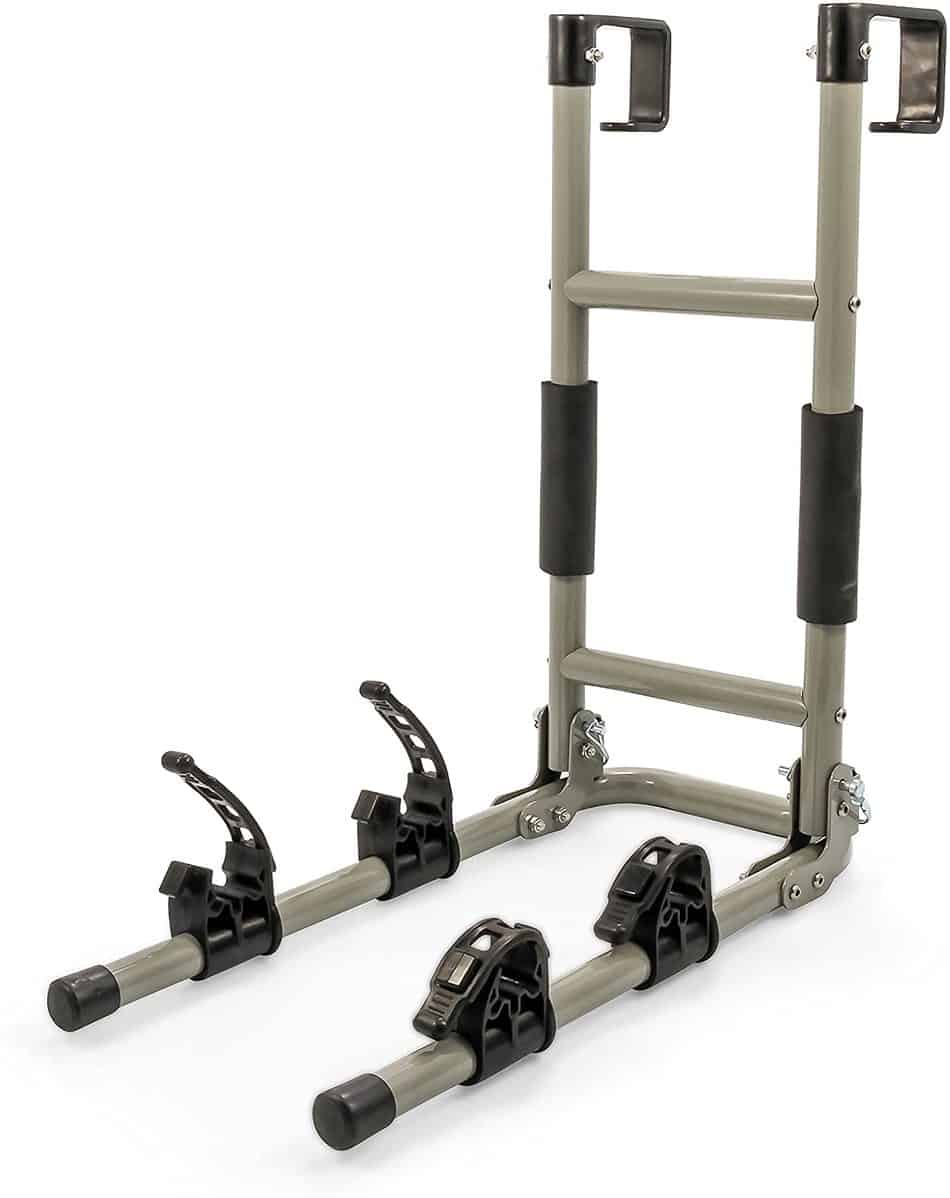 Camco RV ladder mount bike rack.