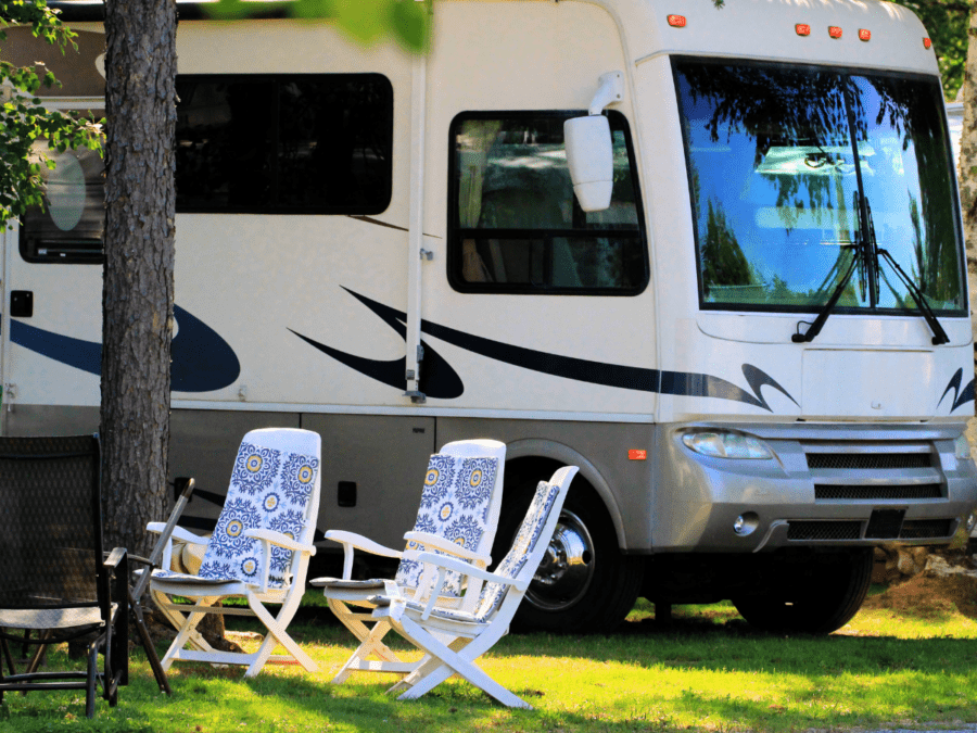 An RV rental can include camp chairs as well. 