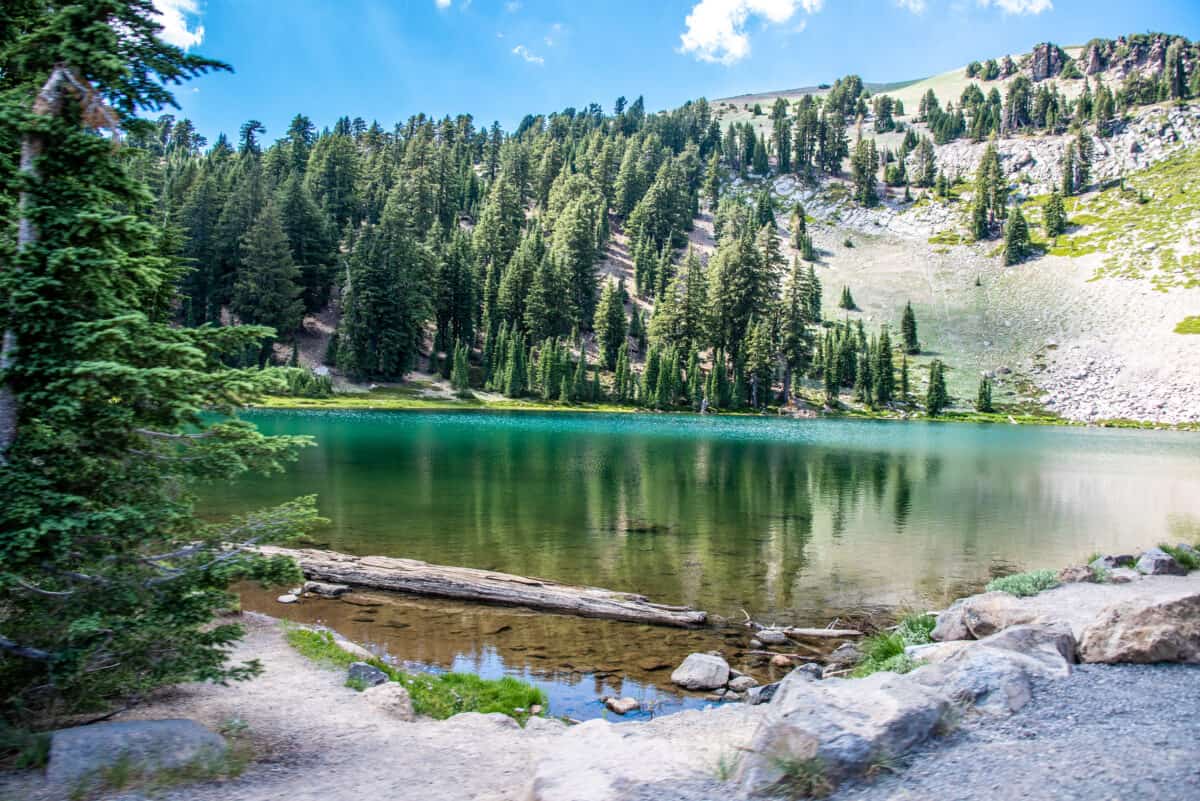 Emerald Lake located in Lassen Volcanic National Park.