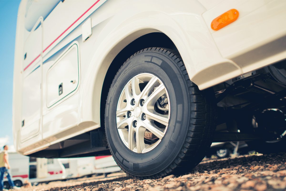  the tires on an RV