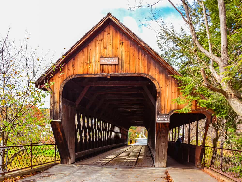 Covered Bridge in Woodstock, Vermont