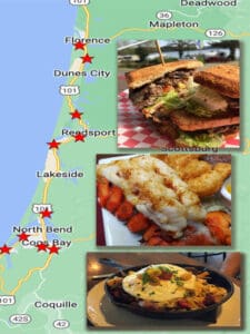 Oregon Coast Great Restaurant Map