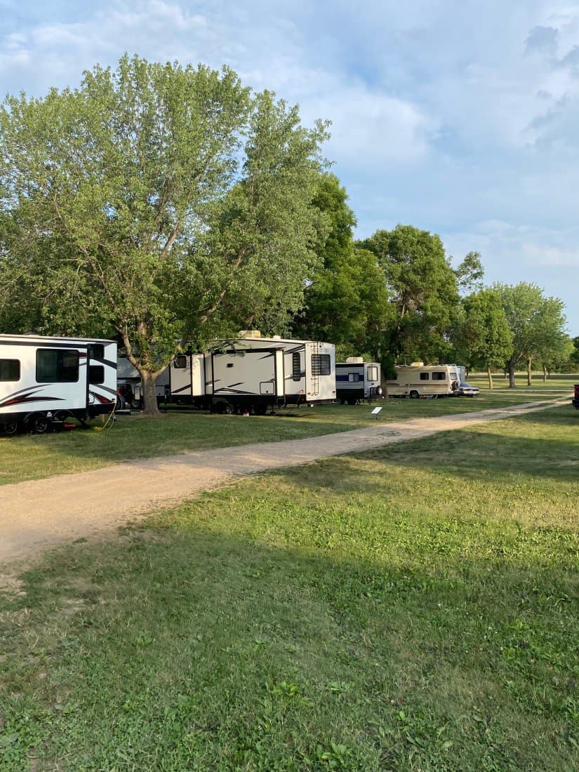 RVs at Apple River Family Campground by Running From Normal