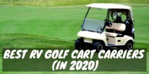 RV golf cart carriers