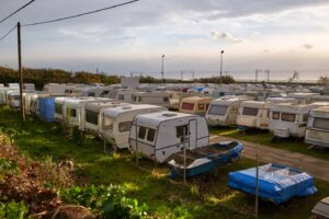 Lot of used RVs for sale
