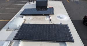 Solar panals on RV roof